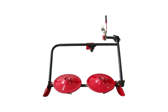 Dual-disc mower implement